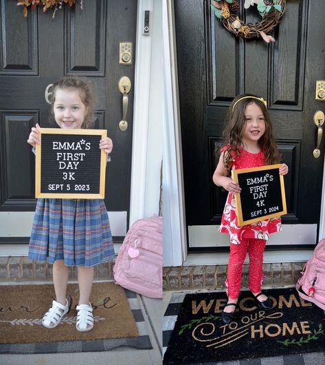 And just like that, our last, first day of preschool is done! She had so much fun and is thrilled to be back in school. I can’t wait to see how much she grows this year, even as it breaks me to see her growing so fast. #preschool #toddlerlife #motherhoodunplugged #firstdayofschool #k4 #milestonephotography First Day Of Preschool, Toddler Life, And Just Like That, First Day Of School, Milestones, First Day, One Day, This Year, Preschool