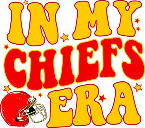 In My Chiefs Era - Kelce America Football Chief Era Design -- Choose from our vast selection of Crewneck and V-Neck T-Shirts to match with your favorite design to make the perfect custom graphic T-Shirt. Pick your favorite: Classic, Relaxed Fit, V-Neck, Tri-Blend, Dolman Extra Soft Tri-Blend, Slouchy V-Neck, Slouchy, Premium, Heavyweight, Curvy, Ringer, and Curvy V-Neck. Customize your color! For men and women. Cheer Posters, Kansas Chiefs, Taylor Boyfriend, Happy Day Quotes, Chiefs Game, Chiefs Logo, Chiefs Shirts, Kansas City Chiefs Football, Chiefs Football