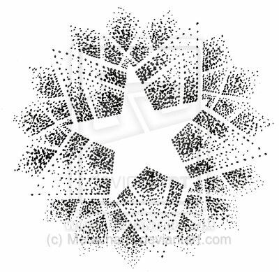 Star design Tattoo Dots, Maori Tattoo Frau, Dotwork Tattoo Mandala, Pointillism Tattoo, Mandala Sleeve, Star Mandala, Geometric Mandala Tattoo, Tattoo Mandala, Star Tattoo Designs