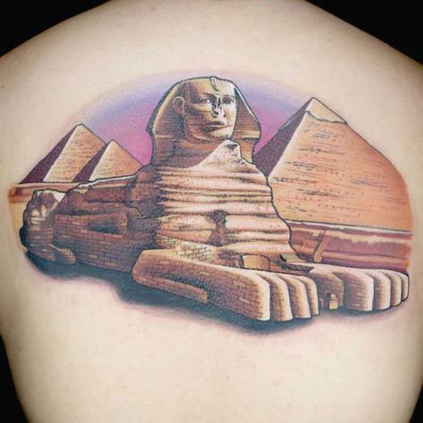 Egyptian Tattoos – The Ultimate Guide for Egyptian Tattoo Designs, Ideas and Meanings - Tattoo Me Now Egyptian Queen Tattoos, Sphinx Tattoo, Pyramid Tattoo, Ink Master Tattoos, Tattoo Cross, Egyptian Tattoo Sleeve, Egypt Tattoo, Skeleton Hand Tattoo, Egyptian Tattoo