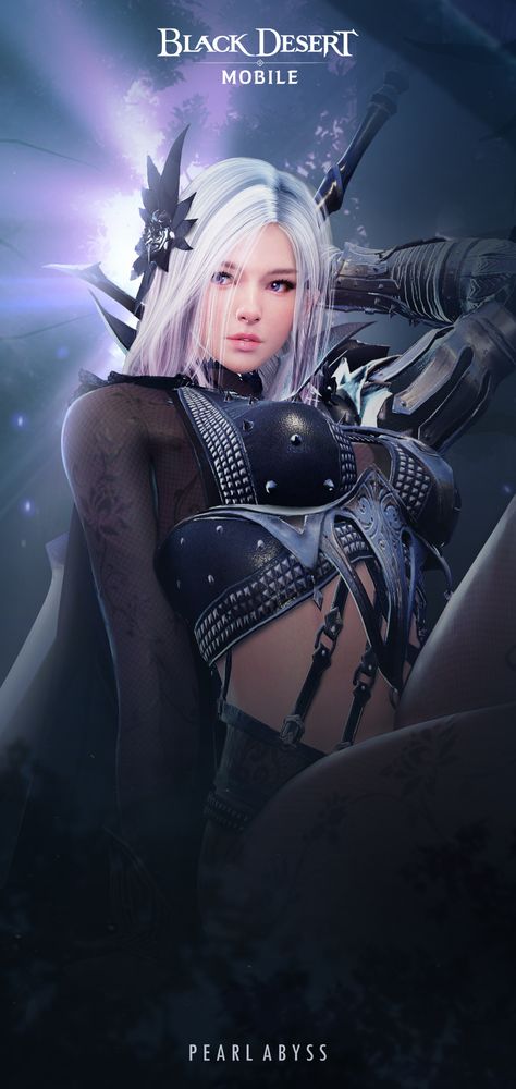 Black Desert MOBILE Dark Knight Wallpaper, Knight Wallpaper, Black Dessert, Resident Evil Girl, Fantasy Figurine, Black Desert, Wallpaper Image, Hero Girl, The Wallpaper