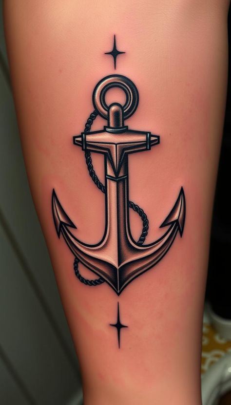 Discover 3D anchor tattoo designs that add a new dimension to this symbol of stability. Ideal for those who want a tattoo that’s grounded yet dynamic. Anchor With Butterfly Tattoo, Anchor Tattoos For Women, Anchor Tattoo Ideas, Navy Tattoos, Glass Wallpaper, Anchor Tattoo Design, Sailor Tattoo, Anchor Tattoos, Anchor Tattoo