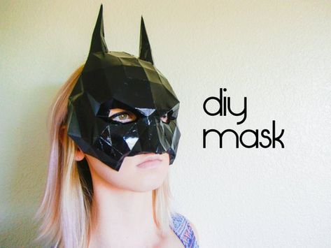 Batman Mask Template, Template Papercraft, Egyptian Mask, Batman Cowl, Batman Diy, Diy Cosplay, Batman Mask, Superhero Costumes, Batman Stuff