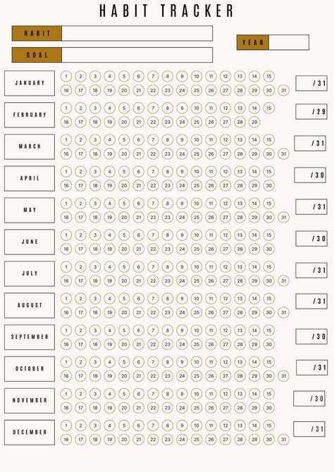 Track your habits, stay motivated, and achieve your goals with these 10+ printable habit tracker templates. Choose from a variety of designs and formats to find the perfect tracker for Daily Habit Tracker, Printable Habit Tracker, Habit Tracker Printable, Habit Tracking, Daily Goals, Reach Your Goals, Daily Routines, Pdf Templates, Habit Tracker