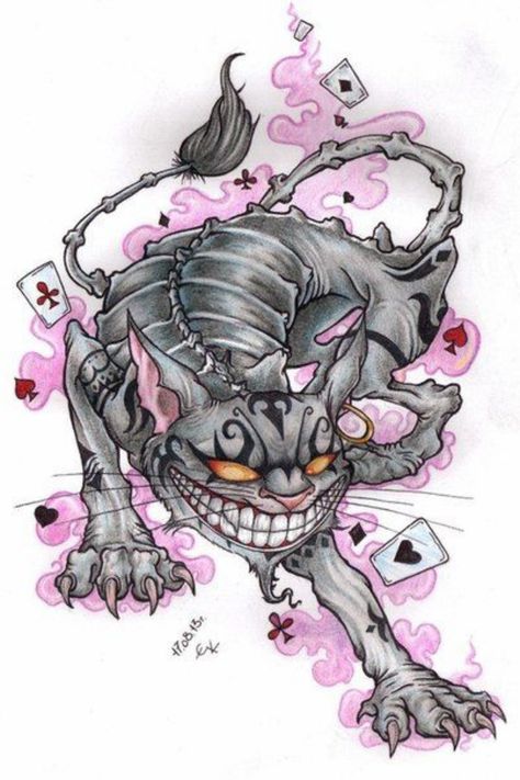 Alice In Madness Tattoo, Alice Madness Returns Tattoo Ideas, Cashire Cat Alice In Wonderland, Dark Alice In Wonderland Art, Alice Madness Returns Cheshire Cat, Alice Madness Returns Tattoo, Creepy Alice In Wonderland, Alice Madness Returns Art, Drawings With Charcoal