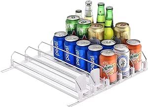 Great product for organizing cans and bottles in your fridge. Pushes forward when a drink is removed. Drink Organizer, Fruit Dryer, Water Bottle Storage, Can Dispenser, Fridge Organisers, Can Openers, Refrigerator Organization, Refrigerator Storage, Can Storage