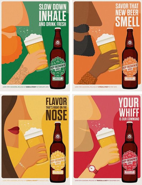 Beer Posters, Logos Color, Beer Promotion, Interesting Packaging, Beer Packaging Design, Logos Photography, Beer Illustration, Craft Brew, Logos Vintage