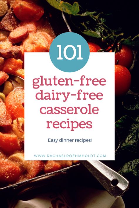 101 gluten-free dairy-free casserole recipes. Easy dinner recipes, including gluten-free dairy-free chicken casserole recipes, ground beef casserole, Mexican casserole, pizza, pasta, tuna, breakfast casseroles. Plus healthy, easy, and make-ahead casseroles. Find recipe and dinner inspiration for gluten-free meals in this post! Casserole Recipes Ground Beef, Tuna Breakfast, Casserole Pizza, Casserole Recipes Easy, Pasta Tuna, Casserole Mexican, Gluten Free Dairy Free Dinner, Chicken Casserole Recipes, Recipes Ground Beef