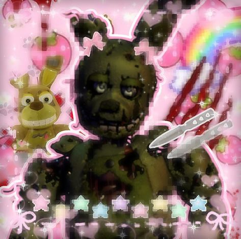 Fnaf Nightmare Animatronics, Fnaf Bonnie Aesthetic, William Afton Wallpaper, Cutegore Icon, Springtrap Pfp, Pretty Pfp, Core Pfp, Pfp Material, Yt Videos