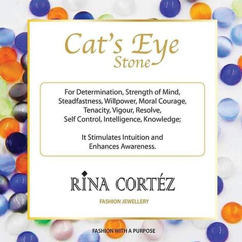 Know more about the Cat's Eye Stone which is a natural gemstone. At RINA CORTEZ… Stones Meanings, Crystals Meaning, Cat Eye Jewelry, Eye Meaning, Super Cat, Cats Eye Stone, Gemstone Meanings, Witchy Stuff, Cat Eye Nails