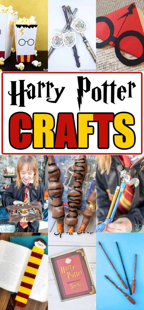 Easy Harry Potter Crafts, Harry Potter Diy Crafts Easy, Crafts For Your Room, Harry Potter Crafts For Kids, Harry Potter Art Projects, Harry Potter Diy Crafts, Young Harry Potter, Harry Potter Day, Harry Potter Bookmark