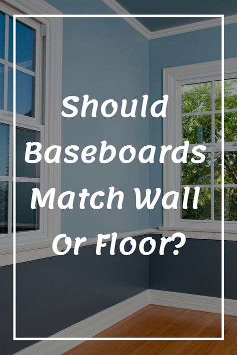 Learn about interior design basics with our helpful guide on whether baseboards should match the wall color or floor color. This essential tip will help you achieve a cohesive and stylish look in your space. Discover the best option for your home decor today! Floor Trim Ideas Baseboards Modern, Baseboard And Wall Same Color, Dark Trim Interior Baseboards, Painting Baseboards And Trim, Trim And Baseboard Colors, Walls And Floors Combinations, Baseboards Color Ideas, Trim And Wall Color The Same, Moulding Color Ideas