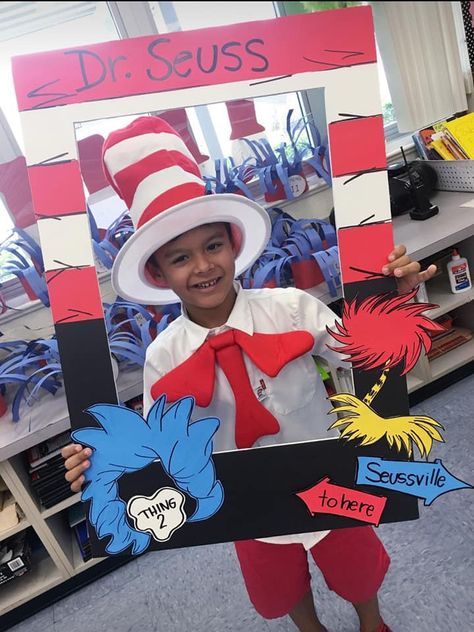 Dr Seuss Photo Booth, Photobooth Frame, Dr Seuss Week, Photo Booth Frame, School Reading, Dr Seuss, Photo Booth, Photo Frame, Frame