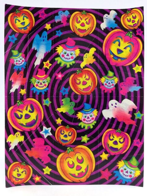 Lisa Frank Halloween, Lisa Frank Aesthetic, Frank Aesthetic, Lisa Frank Art, Tartan Wallpaper, Lisa Frank Stickers, Stationary Craft, Barbie Printables, Halloween Wallpapers