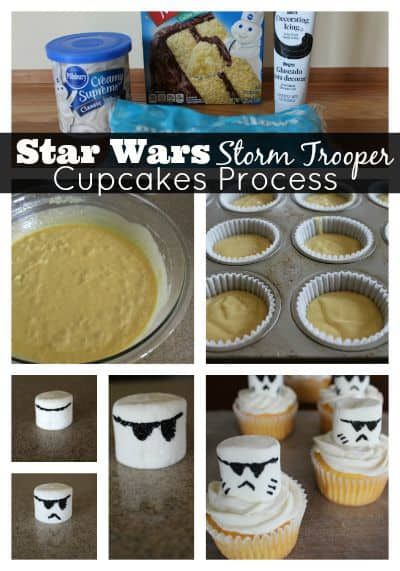 Star-Wars-Storm-Trooper-Cupcakes-Process Star Wars Essen, Star Wars Cupcakes, Star Wars Baby Shower, Star Wars Food, Cupcake Birthday Party, Star Wars Cake, Star Wars Birthday Party, Birthday Star, Star Wars Birthday