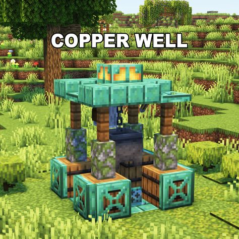 Minecraft Copper Well ✅ Follow for OP Minecraft Builds 📢 Share with your Friends 💬 Rate this Build 1-10 🔖Tags 🔖 #minecraft #minecraftbuilds #minecrafters #minecraftpe #minecraftmemes #mınecraftideas #minecraftbuild #minecraftbuilding #minecraftbuilding #minecrafttutorial #minecraftonly #mcpe #minecraftpc #minecraftcreations #minecraftdaily #minecraftdesign #minecraftjava #minecrafts #minecraftyoutuber #gaming Minecraft Building Ideas Copper, Minecraft Copper Ideas, Copper Builds Minecraft, Copper Minecraft Builds, Minecraft Copper House, Minecraft Copper Builds, Minecraft Copper, Minecraft Well, Copper House