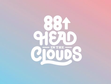 88rising Cloud Typography, Clouds Theme, 88 Rising, Rich Brian, Skateboard Designs, Cloud Theme, Frat Coolers, Festival Logo, Vaporwave Art