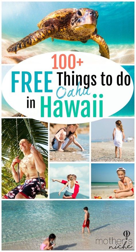 There are SO MANY Free Things to do on a trip to Oahu (Hawaii), you can really make your vacation as cheap as you want! Traveling To Hawaii, Hawaii Trip Planning, Things To Do In Oahu, Things To Do In Hawaii, Oahu Vacation, Oahu Travel, Hawaii Things To Do, Hawaii Travel Guide, Visit Hawaii