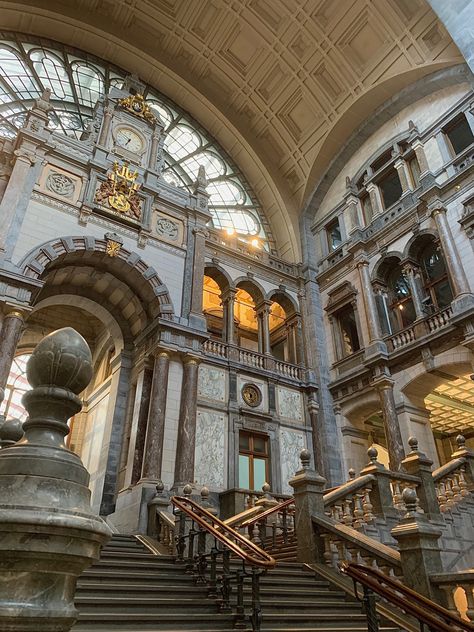 Station| antwerp| vacay| #vacation #antwerp #belgium #aesthetic #antique #vacay Antwerp Belgium Aesthetic, Antwerp Aesthetic, Erasmus Aesthetic, Brussels Belgium Aesthetic, Brussels Aesthetic, Belgium Aesthetic, Belgium Trip, Brussel Belgium, Aesthetic Antique