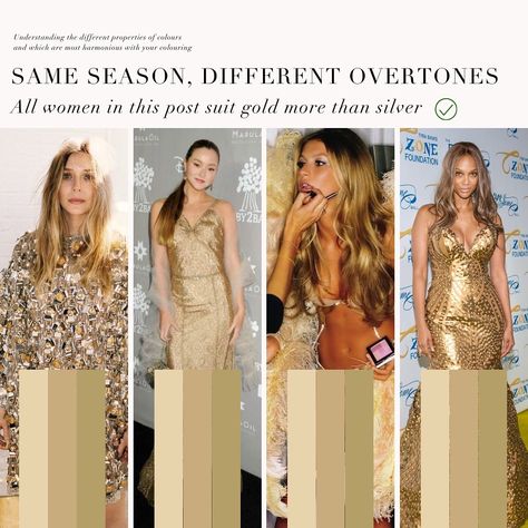 Colour Analysis - Soft Autumn Palette Overtone Comparison. It’s truly remarkable that despite having four distinct overtones, these elegant ladies effortlessly complement all the shades within the Soft Autumn palette. . #softautumn #coloranalysis #personalcoloranalysis #colouranalysis #autumnpalette #devonaoki #gisele #elizabetholsen #tyrabanks Deep Autumn Neutrals, Bright Spring Palette, Soft Autumn Makeup, Deep Autumn Palette, Autumn Deep, Soft Autumn Palette, Soft Autumn Color Palette, Soft Summer Color Palette, True Autumn