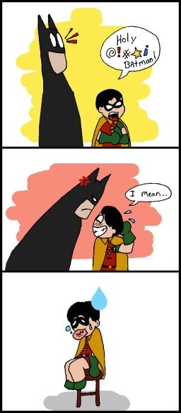 Raising Robin -4- by LibraryNinja on DeviantArt Robin Arkham Knight, Baby Robin, Robin Comics, Jobs In Art, Red Hood Jason Todd, Wayne Family, Batman Funny, Superhero Comics, Batman And Robin