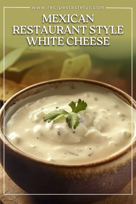 This creamy and flavorful Mexican Restaurant Style White Cheese (Queso) Dip is perfect for any occasion. Made with white American cheese, green chiles, and spices, it offers a rich and smooth dip with just the right amount of heat. Whether you're using a slow cooker or double boiler, it's an easy and irresistible treat for taco nights, game days, or parties. White Cheese Queso Dip, Cheese Queso Dip, White American Cheese, Cheese Dips, Cheese Queso, Queso Cheese, White Cheese, Queso Dip, Double Boiler