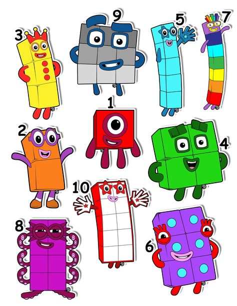 Magnetic Numberblocks Set 1 to 100 Counting and math is made easy with our new Numberblocks Magnets! The number characters from Numberblocks will help your little ones learn all about the fun of Numbers. These Magnets are a great addition for hands-on learning. Your child can count, add and subtract. Works on all Magnet Surface-like Fridge and Dry Erase Board. Each Magnet is lightweight and size 2.5inch x 1.5inch, perfect for little hands. This product is Made To Order! For any special requests, Block Birthday Party, 1 To 100, Preschool Activities Toddler, Birthday Cake Topper Printable, Birthday Printables, Paper Crafts Diy Kids, Free Birthday Stuff, Dry Erase, 4th Birthday