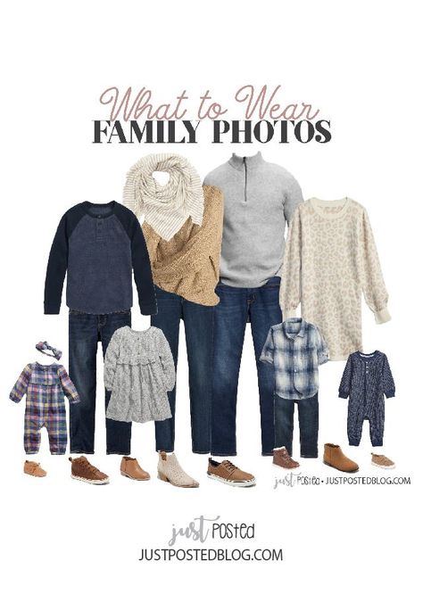 This look is perfect for Family Pictures with pops of Navy, gray and cream! This would be perfect for a Fall photos or for Christmas cards. This link has 6 different looks to check out for your family photos! Navy Family Pictures, Fall Picture Outfits, Family Christmas Pictures Outfits, Christmas Photos Outfits, Fall Photo Outfits, Winter Family Pictures, Fall Family Outfits, Christmas Pictures Outfits, Family Portrait Outfits