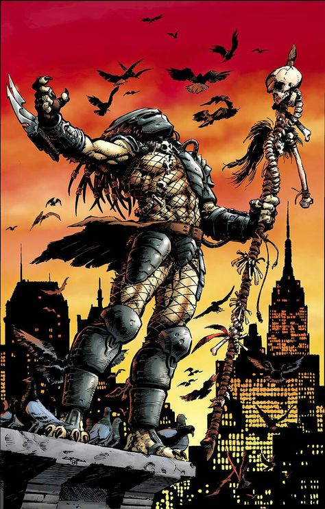 Predator Comics, Predator Artwork, Predator Alien Art, Predator Movie, Alien Vs Predator, Arte Cyberpunk, Horror Movie Art, Alien Vs, Alien Art