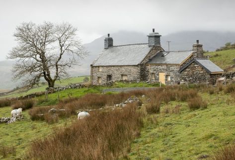 Scottish Cottages, Welsh Cottage, Welsh Countryside, Emily Brontë, England Countryside, Countryside Cottage, Stone Cottages, Irish Cottage, Inspiration Painting