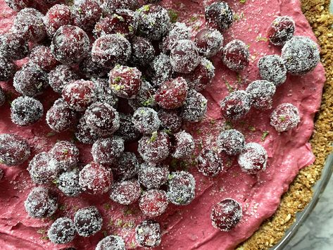 Cranberry-Lime Pie – Deanna's Daughter Ginger Snap Cookies, Lemon Tart, Ginger Cookies, Fresh Cranberries, Lime Pie, Key Lime Pie, Lime Zest, Ginger Snaps, Pie Plate