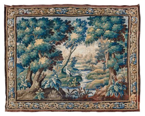 Final-Pics-Green56 Antique Tapestry, French Tapestry, Tapestry Woven, Adam Style, Woven Tapestry, Woodland Scene, Shades Of Teal, The Embrace, Fabric Print