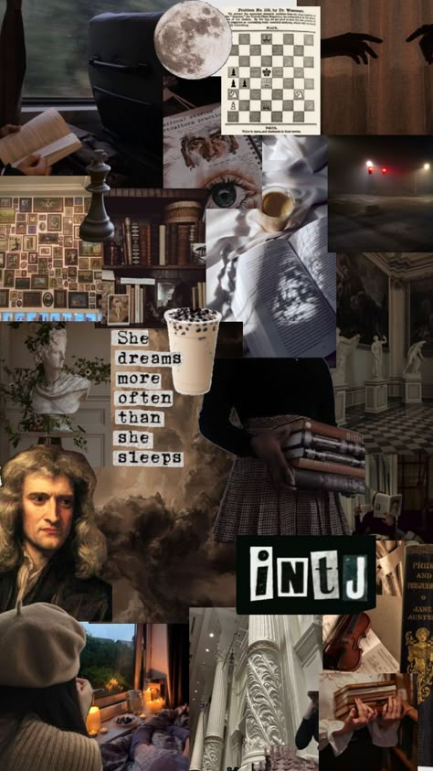 #monpremiershuffle #myfirstshuffle Intj Vibes Wallpaper, Intj Moodboard, Intj Aesthetic, Dark Academia Literature, Intj Women, Beth Harmon, Mbti Type, Dark Academia Wallpaper, Intj T