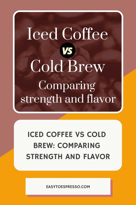 Iced Coffee vs Cold Brew infographic comparing strength and flavor on a maroon background with coffee beans pictured in the background. Coffee Terms, Ninja Coffee Maker, Cold Brew At Home, Cold Brew Iced Coffee, Coffee Origin, Ninja Coffee, How To Make Ice Coffee, Nitro Cold Brew, Pod Coffee Makers