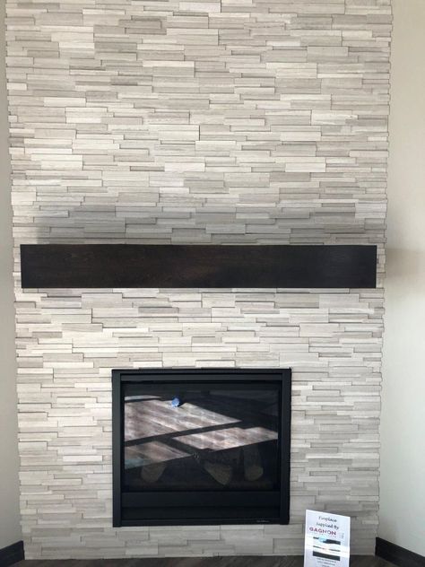 MSI White Oak 3D Honed Panels - Gagnon Clay Products Stone Tile Fireplace, Corner Fireplace Makeover, Family Room Remodel, Oak Fireplace, Clay Products, Marble Wall Tiles, Living Room Decor Fireplace, Fireplace Remodel, Room Remodel