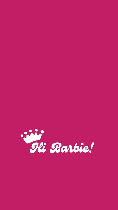 Hot Pink Barbie Wallpaper, Hi Barbie Wallpaper, Barbie Movie Iphone Wallpaper, Barbie Movie Wallpaper Aesthetic, Barbie Movie Wallpaper Iphone, Barbie Lockscreen Aesthetic, Movie Pink Aesthetic, Barbie Phone Wallpapers, Aesthetic Barbie Wallpaper