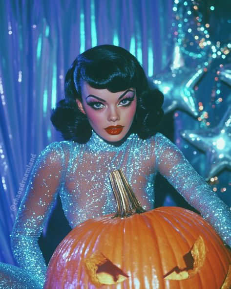 💙Feeling spooky?👻 📷AI images #vintagestyle #retrohalloween #vintagehalloween #1950sstyle #1960sstyle #spooky #halloween #graveyard #tombsweettomb #machinelearning #ai #aiartcommunity 2000 Photoshoot, Brain Massage, Halloween Disco, Halloween Pin Up, Aesthetic Era, 1950’s Style, Classic Hollywood Glamour, Halloween Graveyard, Retro Looks