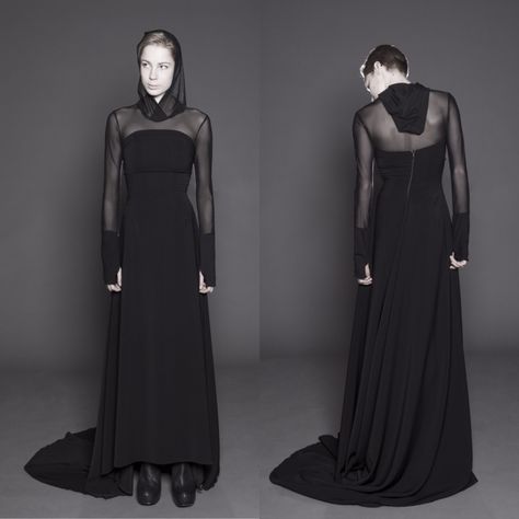 Hogan McLaughlin Diy Couples Costumes, Futuristic Fashion, Contemporary Outfits, Couples Costumes, Dark Fashion, Spring Summer 2015, Goth Fashion, Summer 2015, High Neck Dress