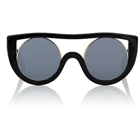 Alain Mikli Women's Ayer Sunglasses ($455) ❤ liked on Polyvore featuring accessories, eyewear, sunglasses, black, marble glasses, cut out sunglasses, alain mikli eyewear, marble sunglasses and rounded glasses Alain Mikli Eyewear, Alain Mikli, Trendy Glasses, Fashion Sunglasses, Mirrored Sunglasses, Round Sunglasses, Cut Out, Vintage Fashion, Shoe Bag