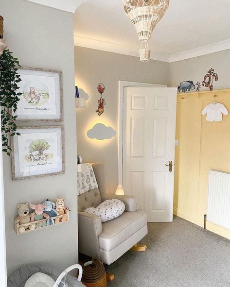 Disney Baby Rooms, Baby Nursery Inspiration, Winnie The Pooh Nursery, Baby Room Neutral, Baby Room Themes, Disney Nursery, Nursery Room Design, Baby Boy Room Nursery, Baby Room Inspiration