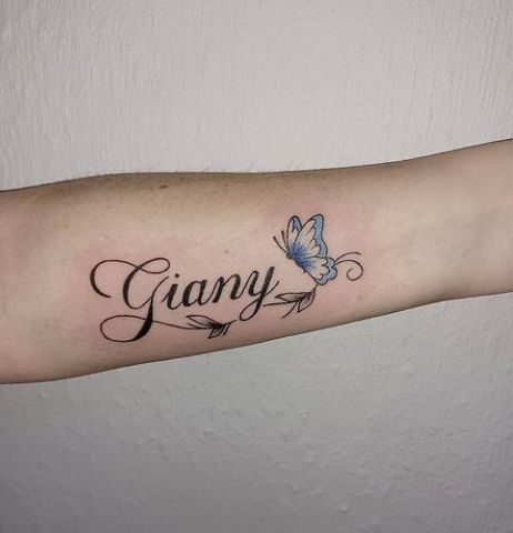 Name With Butterfly Tattoos For Women, Name Tattoo With Butterflies, Name Tattoos With Butterflies, Name Tattoo With Butterfly, Name With Butterfly Tattoo, Butterfly With Name Tattoo, Butterfly Tattoo With Name, A Name Tattoo, Name Tattoo On Hand