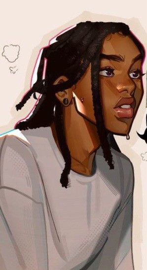 Likely Hood Art, Black Boy Drawing, Black Male Drawing, Likelihood Art, How To Draw Braids, Dreads Girl, Drawing Body Poses, Black Cartoon Characters, Black Characters