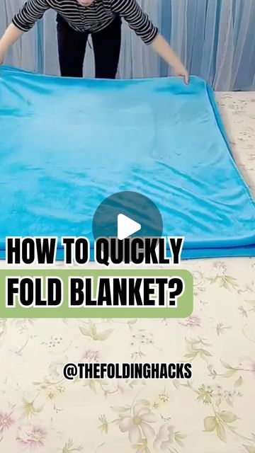 How To Fold Big Blankets, Folding Big Blankets, Fold Blanket, Folding Hacks, Runic Alphabet, King Size Blanket, How To Fold Towels, Clothes Organization Diy, Queen Blanket