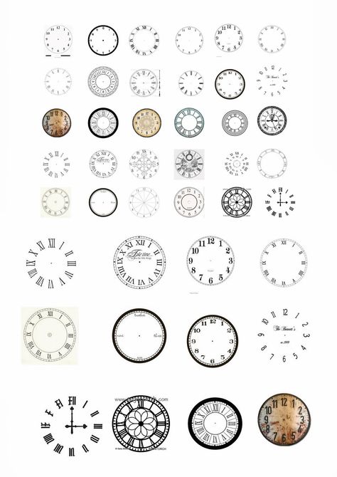 Dark Flooring, Outside Lights, Miniature Clock, Clock Faces, No Hands, Dollhouse Miniature Tutorials, Moving Truck, Dollhouse Printables, Miniature Printables