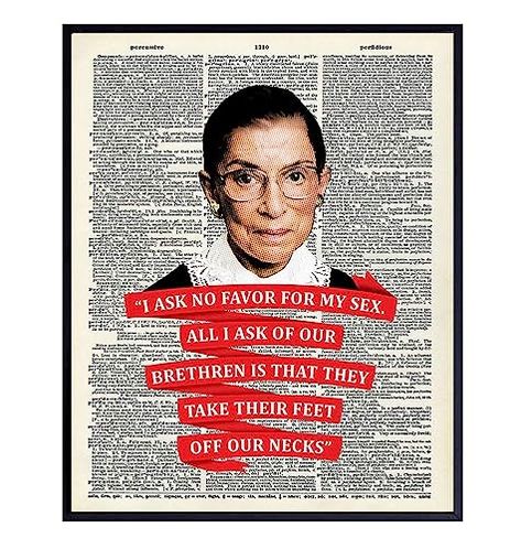 Amazon.com: Ruth Bader Ginsburg Wall Art Prints - RBG Quote Poster - 8x10 Motivational, Inspirational Gift for Attorney, Lawyer, Judge - Home or Room Decor Picture - Contemporary Print - Dictionary Wall Art Photo : Handmade Products Wall Art Photo, Ruth Bader Ginsburg, Quote Poster, Small Business Branding, Amazon Handmade, Photo Wall Art, Unique Wall Art, Quote Posters, Art Photo