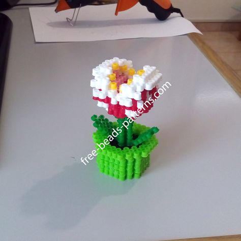 3D perler beads Piranha Plant from Super Mario work photos (6) 3d Perler Bead Patterns Mario, Perler 3d, Piranha Plant, Work Photos, Beads Art, 3d Perler Bead, Beads Patterns, Beads Designs, Beading Patterns Free