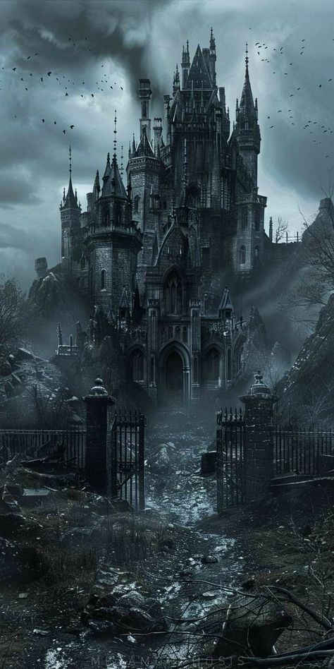 Gothic Castle Aesthetic, Goth Castle, Vampire Castle, Castle Exterior, Dark Castle, Creepy Houses, Gothic Castle, Castle Aesthetic, Gothic Wallpaper