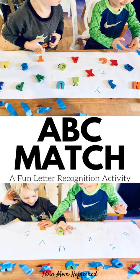 Preschool Letter Recognition, Letter Recognition Activities Preschool, Abc Activities Preschool, Letter Recognition Preschool, Toddler Meal Ideas, Storytime Ideas, Fun Alphabet, Cognitive Activities, Alphabet Activity