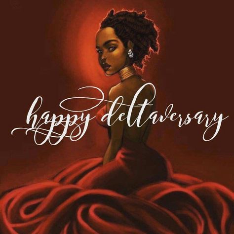 Deltaversary Happy Deltaversary, What Is A Delta, Happy Founders Day, Delta Sigma Theta Gifts, Delta Girl, Hair Rubber, Divine 9, Divine Nine, Theta Sorority