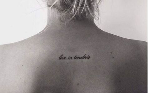 Lux In Tenebris Tattoo, Lux In Tenebris, Light In Darkness, Tattoo Inspo, Tiny Tattoos, Tattoos And Piercings, Tattoo Quotes, Tatting, Tattoo Ideas